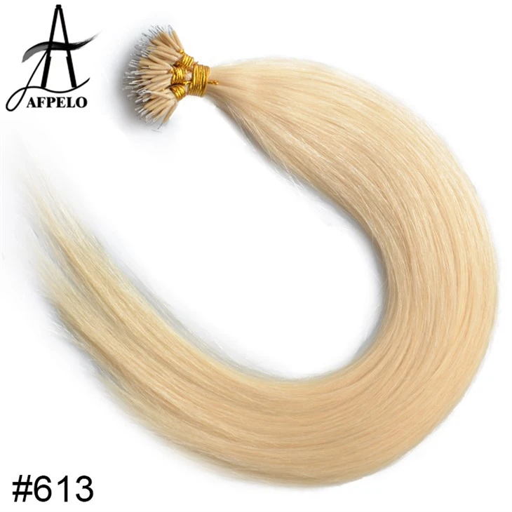 Naturlig Nano Ring Hair Extensions